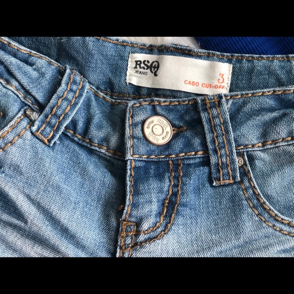 Distressed Denim Short Shorts - Picture 4 of 4